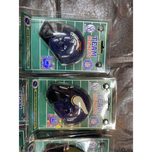 Vintage Score Board Ceramic NFL Helmet 1997 Hand Painted NEW. LOT OF 12 - Picture 8 of 16